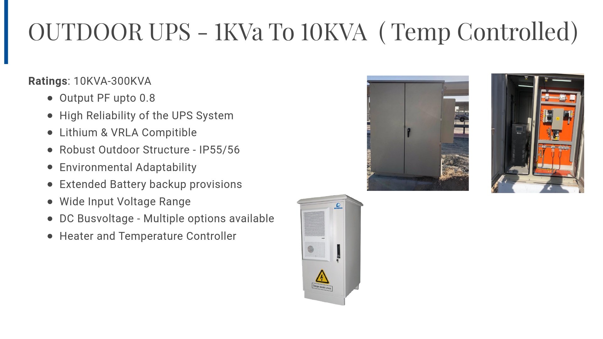 OUTDOOR UPS - 1KVA to 10KVA (Temp Controlled)