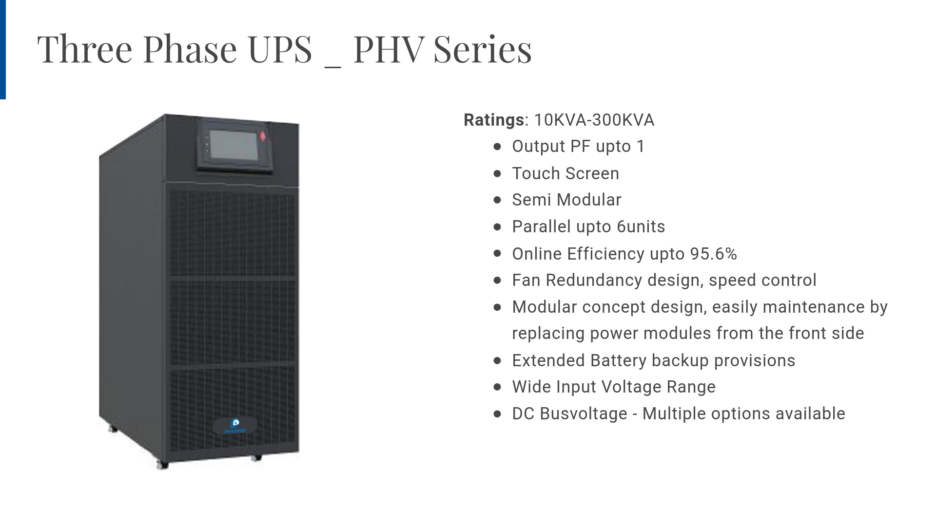 Three Phase UPS - PHV Series
