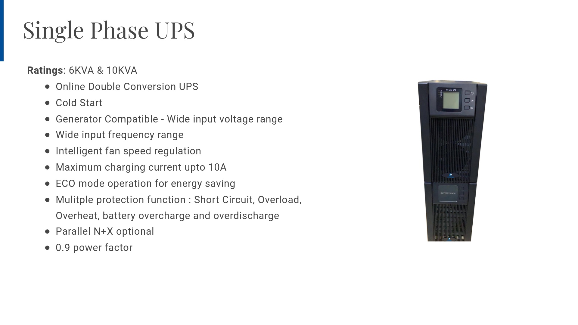 Single Phase UPS - Tower